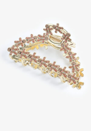Gingerbread Gold Claw Hair Clip