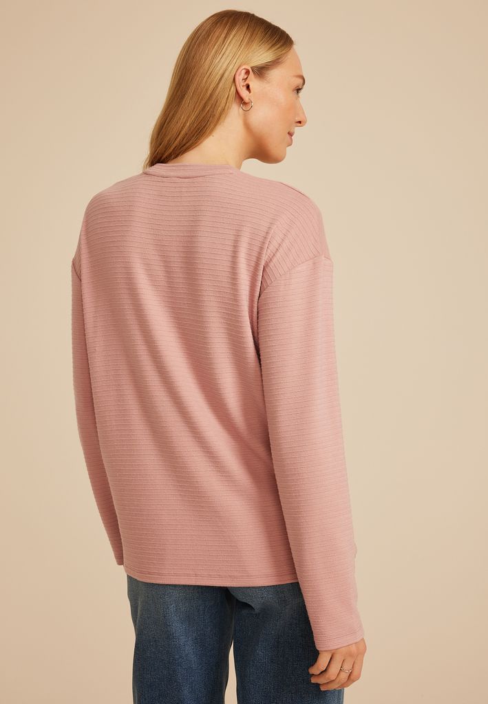 24/7 Ottoman Rib Long Sleeve Tee - Image 2