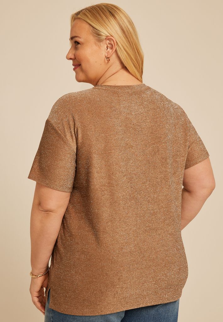 Plus Size Wild Heart Glitter Classic Fit Graphic Tee - Image 2