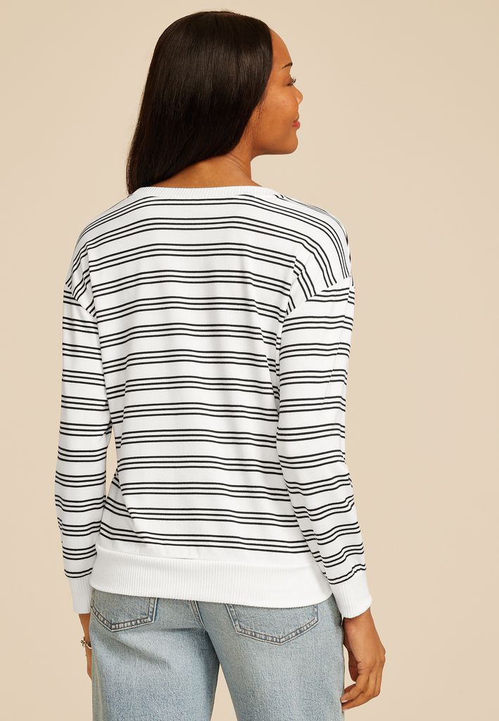 24/7 Hacci Striped Long Sleeve Tee - Image 2