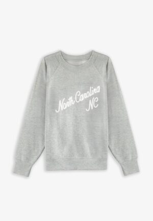 Plus Size State Embroidered Crew Neck Sweatshirt