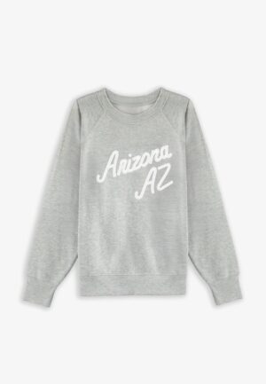Plus Size State Embroidered Crew Neck Sweatshirt