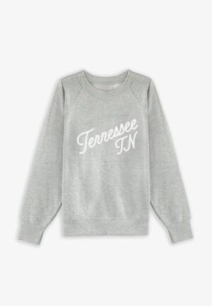 Plus Size State Embroidered Crew Neck Sweatshirt