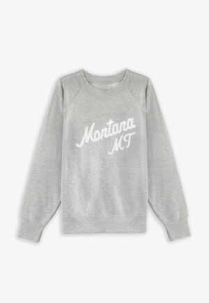 Plus Size State Embroidered Crew Neck Sweatshirt