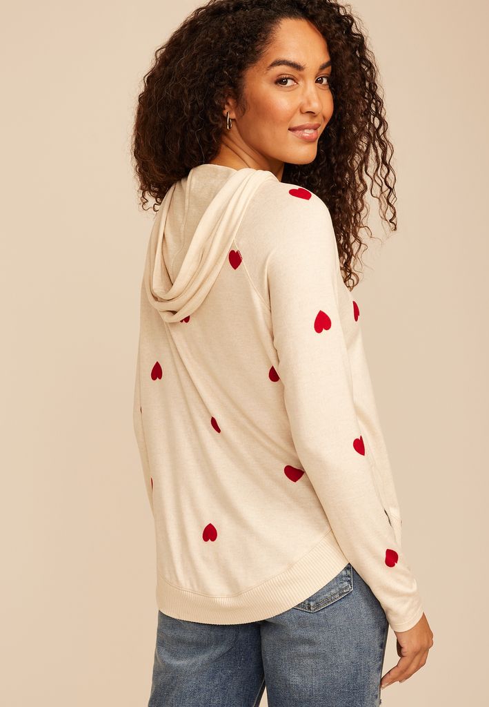 Haven Heart Print Hoodie - Image 2