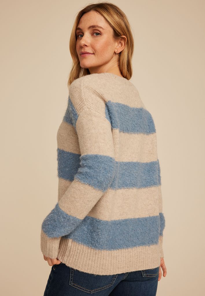 Blue Teddy Striped Sweater - Image 2