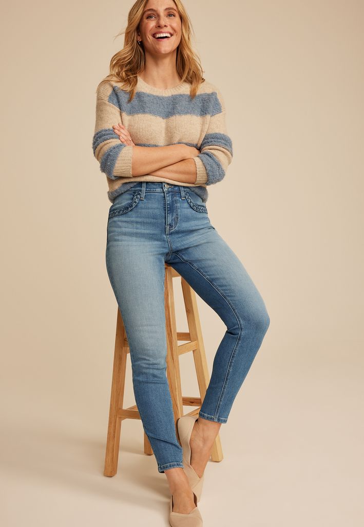 m jeans by maurices™ Cool Comfort High Rise Braided Pocket Jegging - Image 3