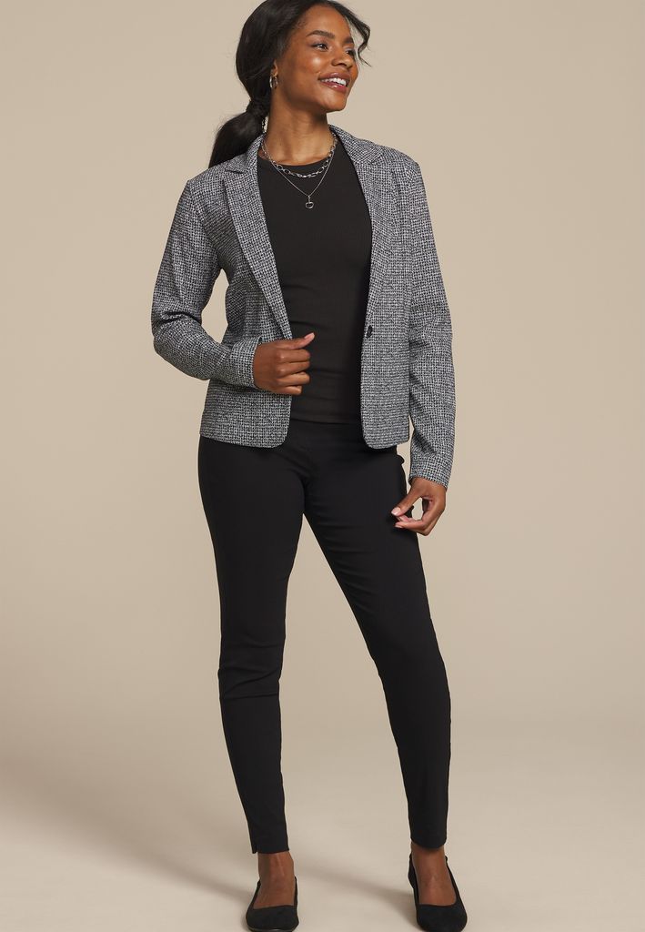 Faux Tweed Blazer - Image 3