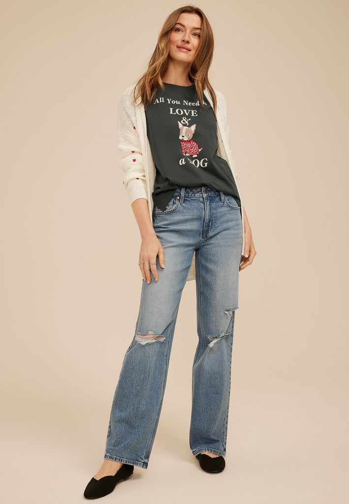 All You Need Is Love And A Dog Classic Fit Graphic Tee - Image 3