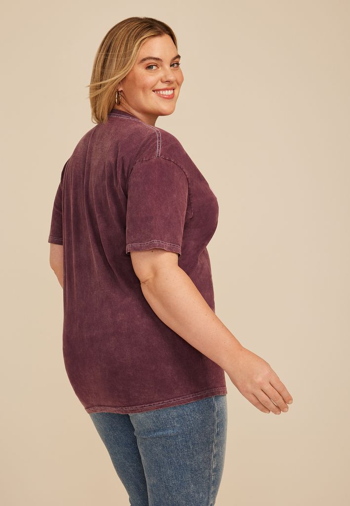 Plus Size May Contain Alcohol Relaxed Graphic Tee - Image 2