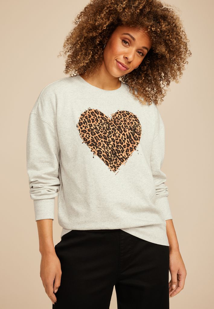 Animal Heart Relaxed Fit Sweatshirt - Image 3