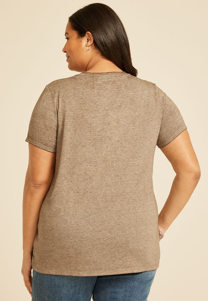 Plus Size Little Bit Country Little Bit Rock N Roll Classic Fit Graphic Tee - Image 2