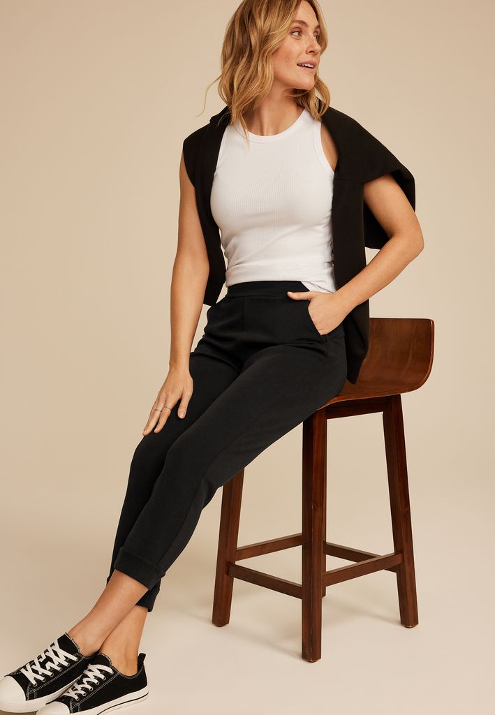 Cloud Scuba Knit High Rise Tapered Pant - Image 3
