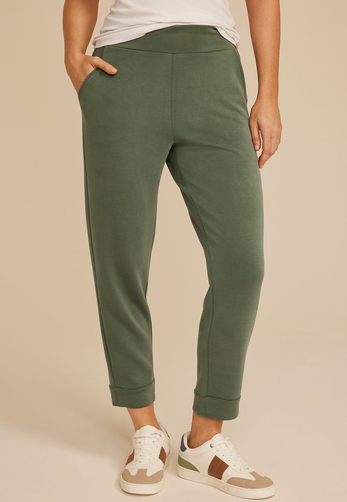 Cloud Scuba Knit High Rise Tapered Pant - Image 3