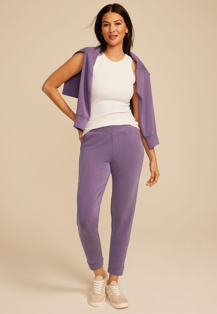 Cloud Scuba Knit High Rise Tapered Pant - Image 3