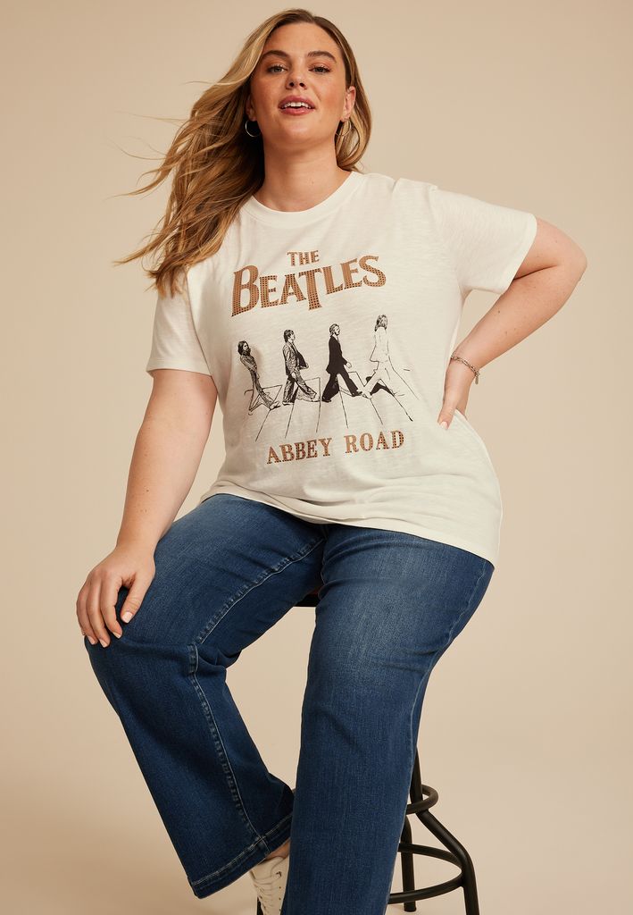 Plus Size Beatles Oversized Fit Graphic Tee - Image 3