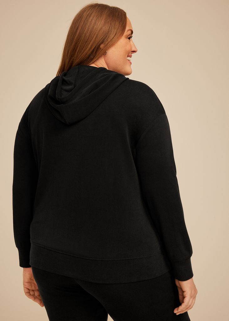 Plus Size Cloud Scuba Knit Hoodie - Image 2