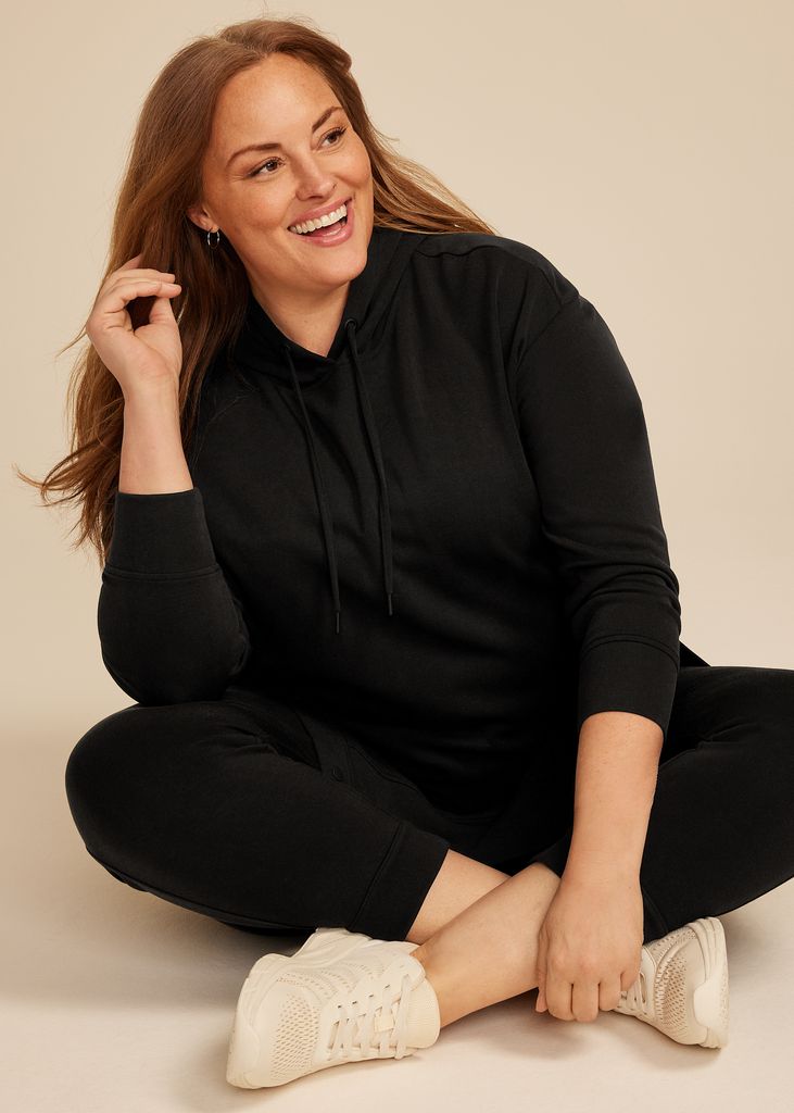 Plus Size Cloud Scuba Knit Hoodie - Image 3