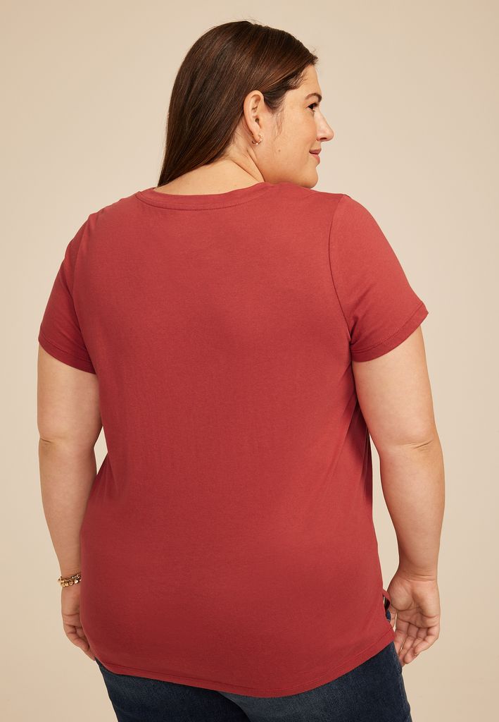 Plus Size Peanuts Snoopy Heart Classic Fit Graphic Tee - Image 2