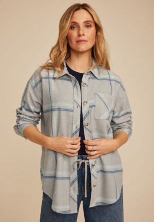 Plaid Fleece Oversized Shacket