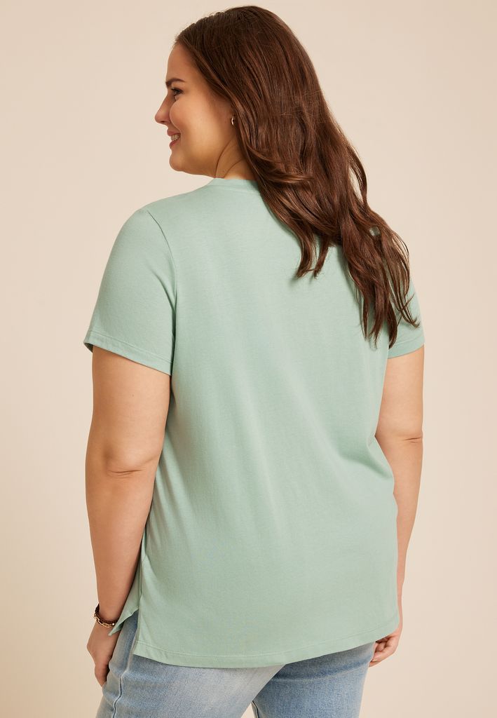 Plus Size Worry Less Love More Classic Fit Graphic Tee - Image 2