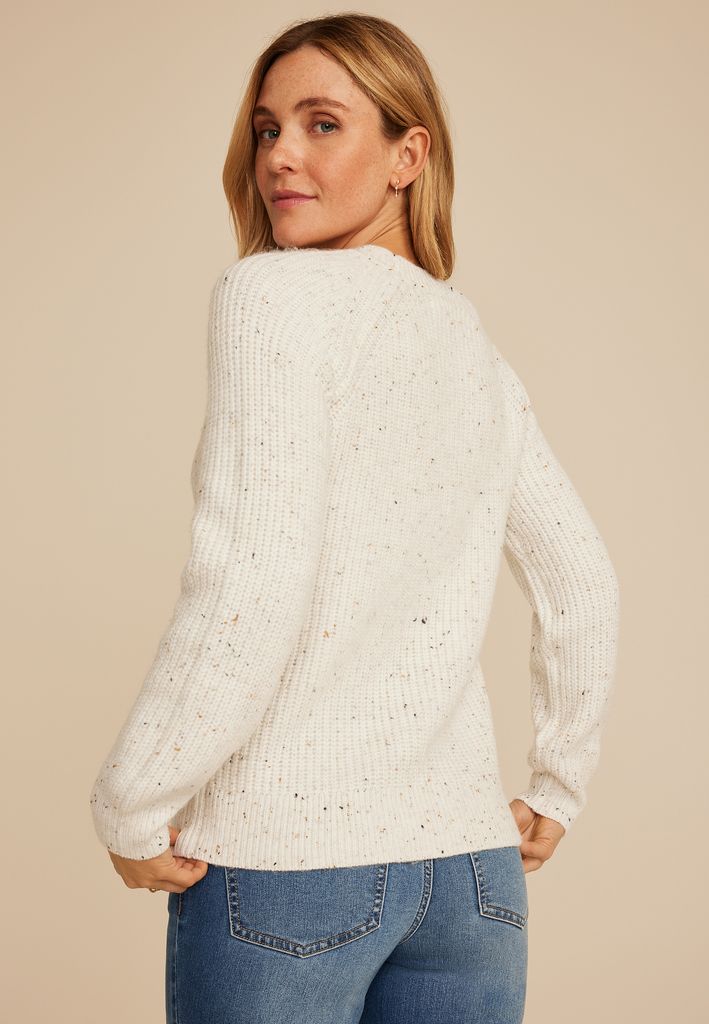 Mixed Stitch Speckled Sweater - Image 2