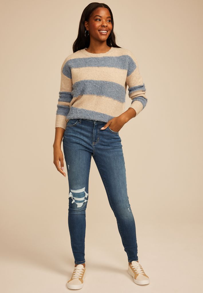 m jeans by maurices™ Cool Comfort High Rise Plaid Backed Jegging - Image 3