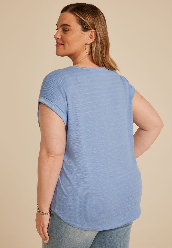 Plus Size 24/7 Textured Clara Tee - Image 2