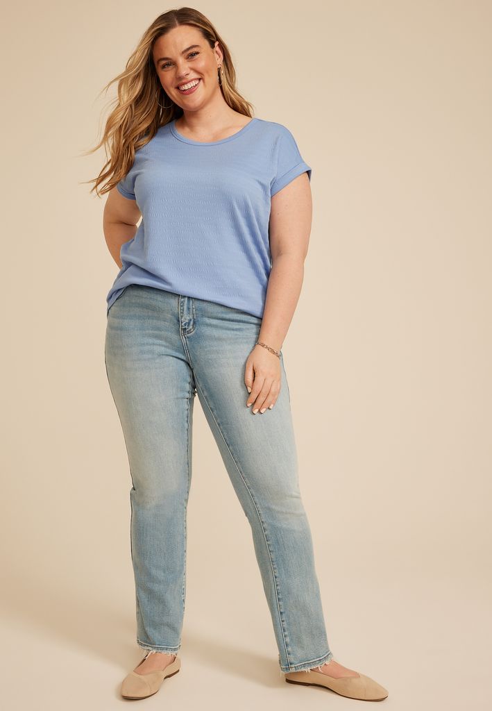 Plus Size 24/7 Textured Clara Tee - Image 3