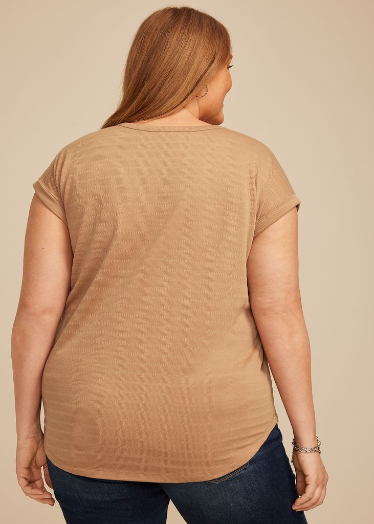 Plus Size 24/7 Textured Clara Tee - Image 2