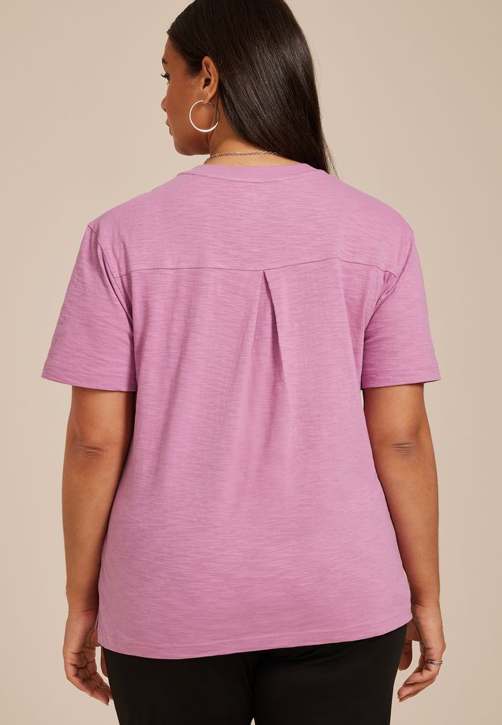 Plus Size 24/7 Cotton Pocket Tee - Image 2