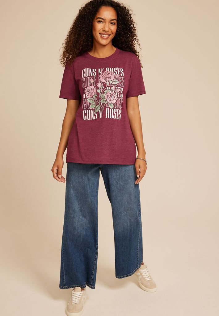 Guns N Roses Oversized Fit Graphic Tee - Image 3