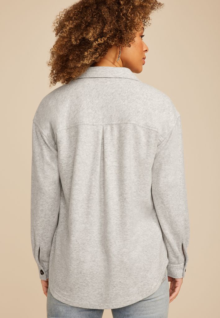 Knit Boyfriend Shacket - Image 2