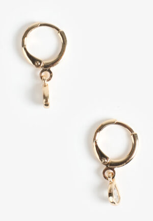 Gold Huggie Hoops Earrings