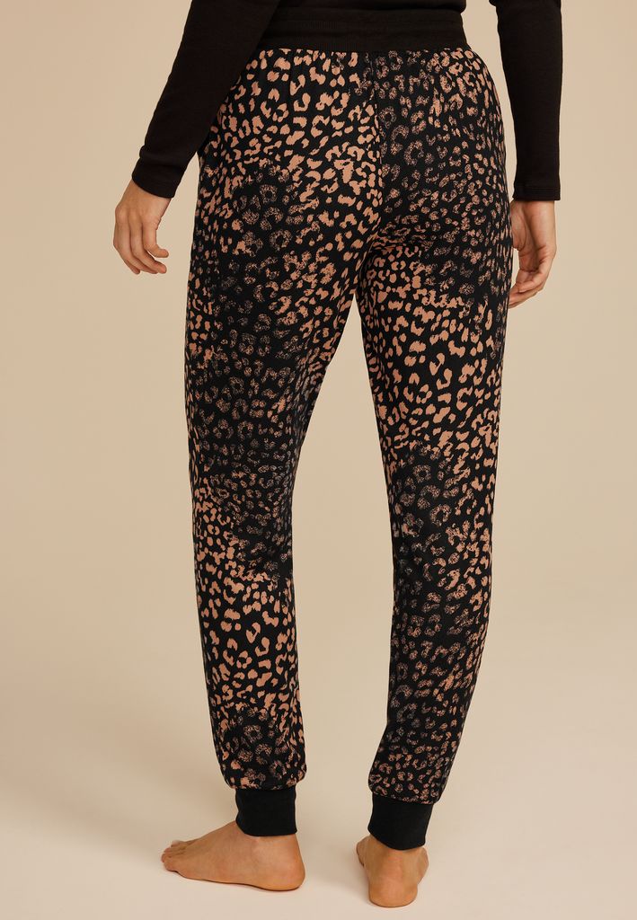 Animal Print Jogger Pajama Pants - Image 2
