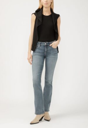 Silver Jeans Co.&reg; Suki Curvy Mid Rise Luxe Stretch Bootcut Jean